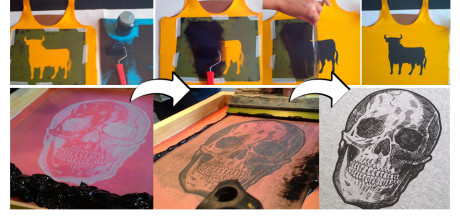comparação entre o stencil e a serigrafia